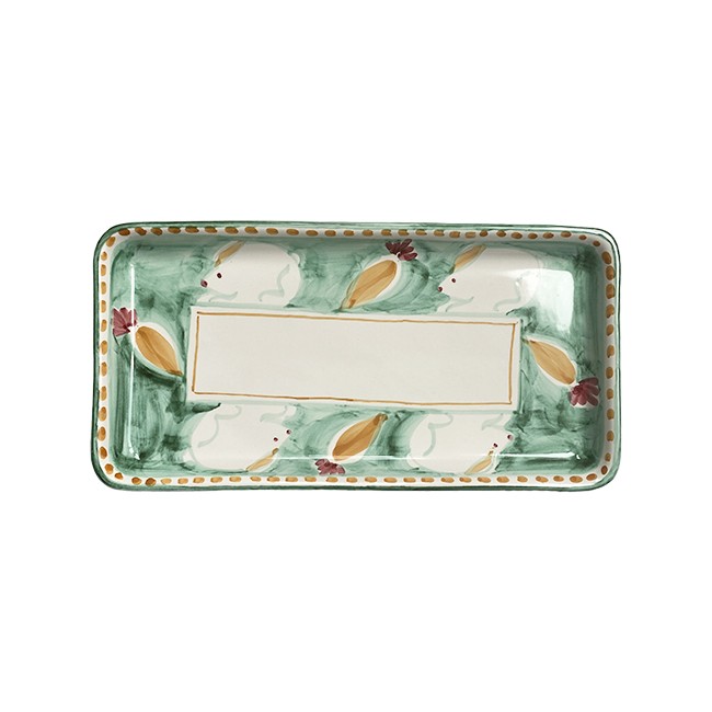 Plat rectangle Vert Lapin