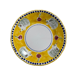 Assiette 25 cm Hérisson Jaune