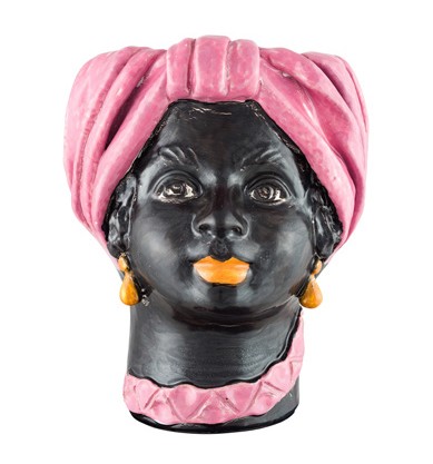 Non gere par UH - Vase tête Moyenne Rose - Femme - Giacomo Alessi