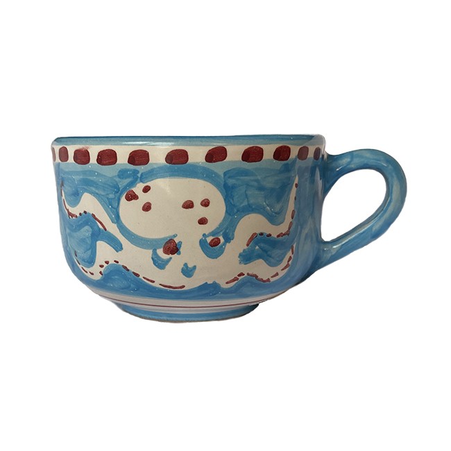 Tasse 10 cm Poulpe Bleu Ciel