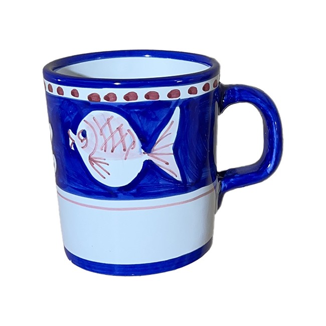 Mug Poisson Bleu &amp; Rouge