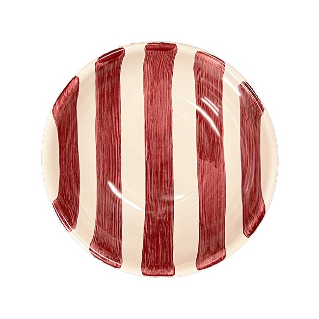 Bol 14 cm Rayure Rouge