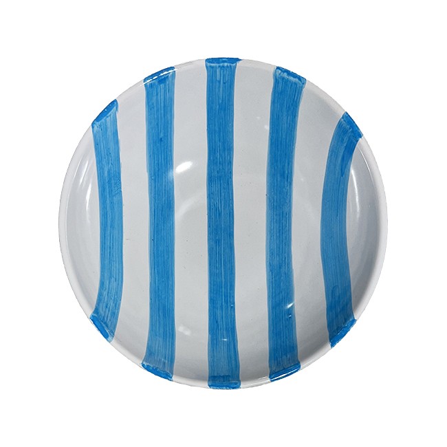 Saladier 22 cm Rayure Bleu Ciel