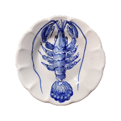 Assiette 16 cm Homard Bleu