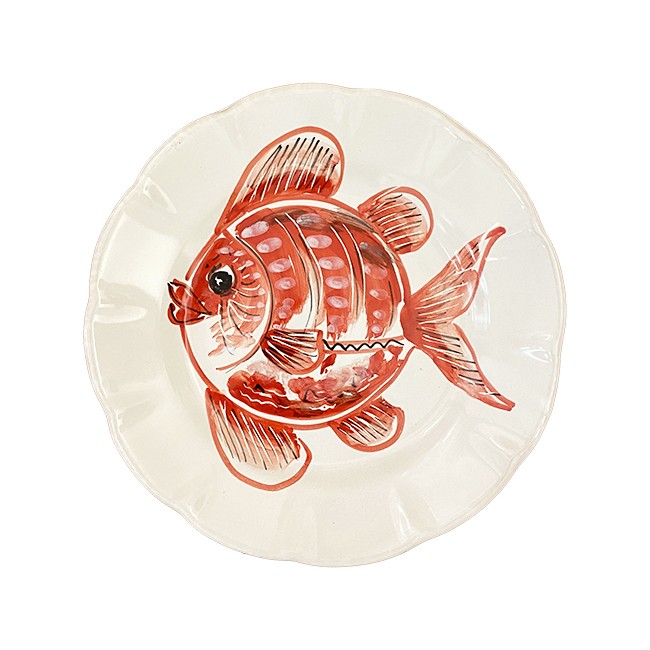 Assiette 16 cm Poisson Rouge
