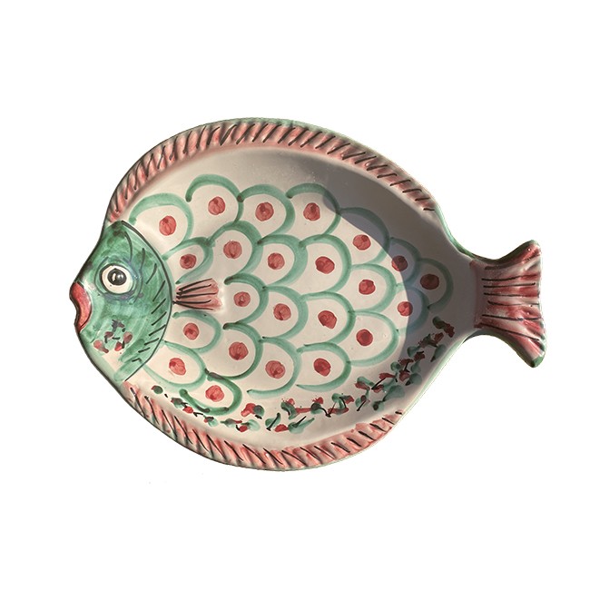 Plat Poisson 41 cm Vert