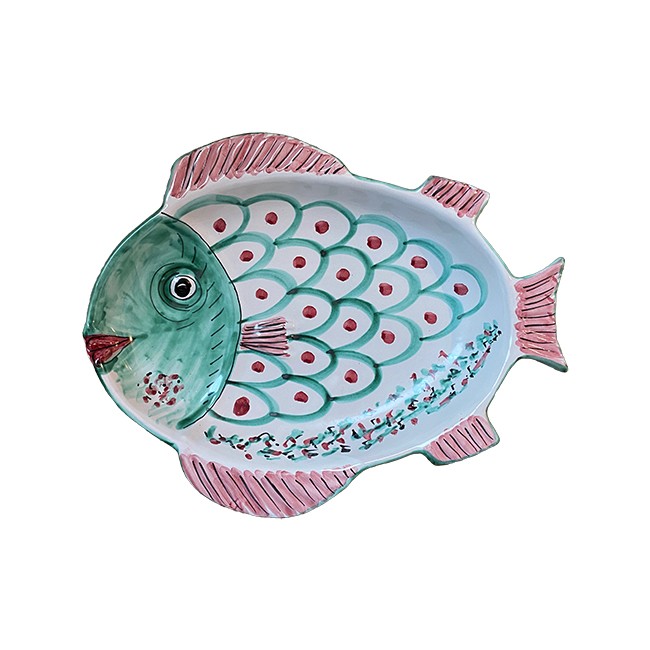Plat Poisson Creux 40 cm Vert