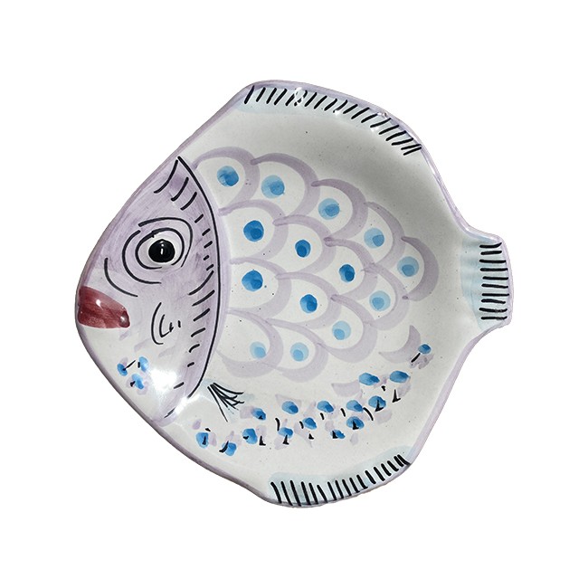 Assiette Poisson 23 cm Violette