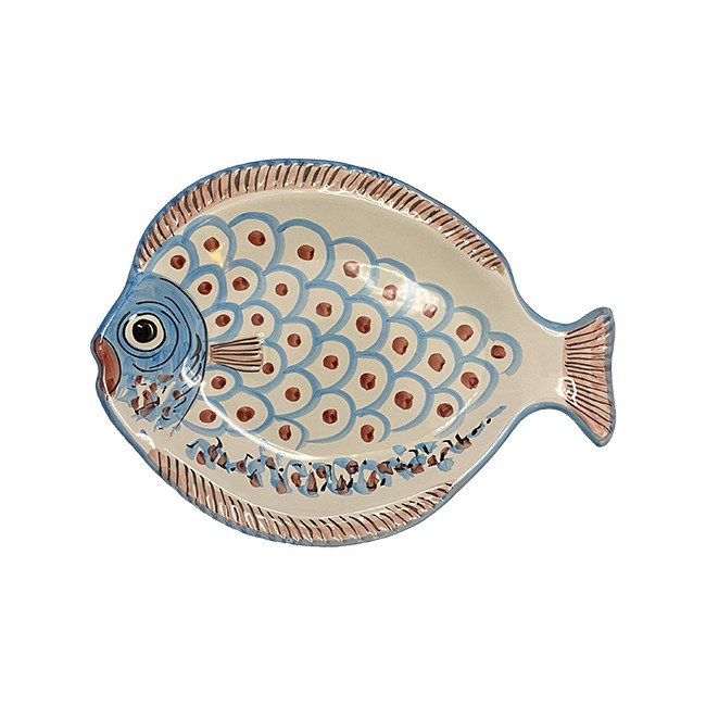 Plat Poisson 41 cm Bleu Ciel