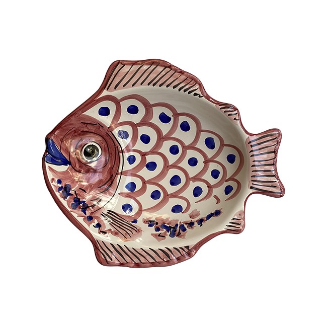 Plat Poisson Creux 26 cm Rouge