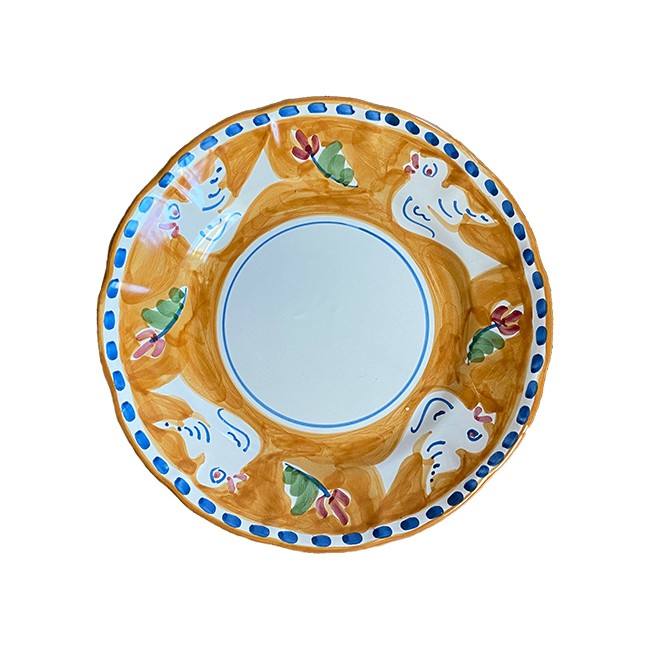 Assiette Pasta 25 cm Colombe Orange