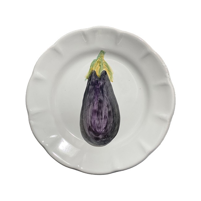 Assiette 20 cm Aubergine