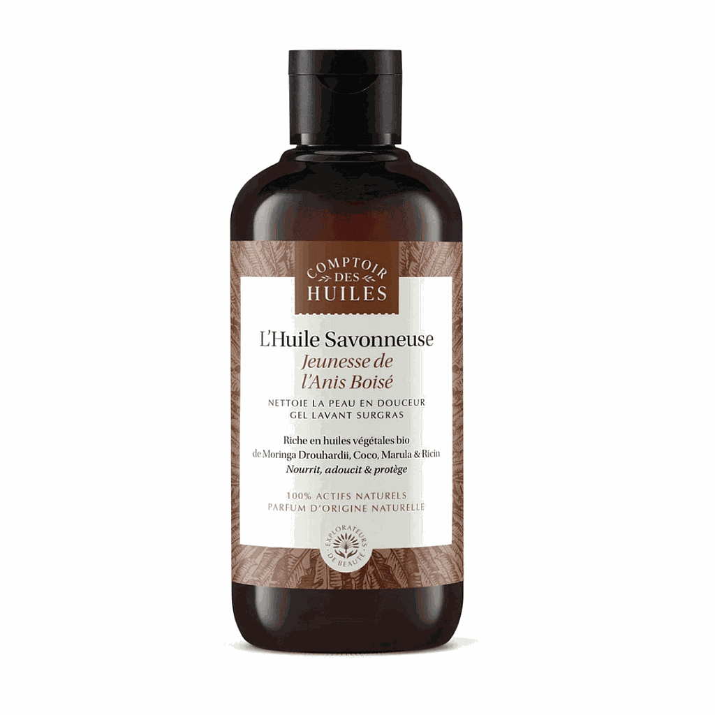 Huile savonneuse Jeunesse de l’anis boisé 250 ml Comptoir des huiles