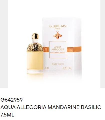 Aqua Allegoria Mandarine Basilic 7,5ML
