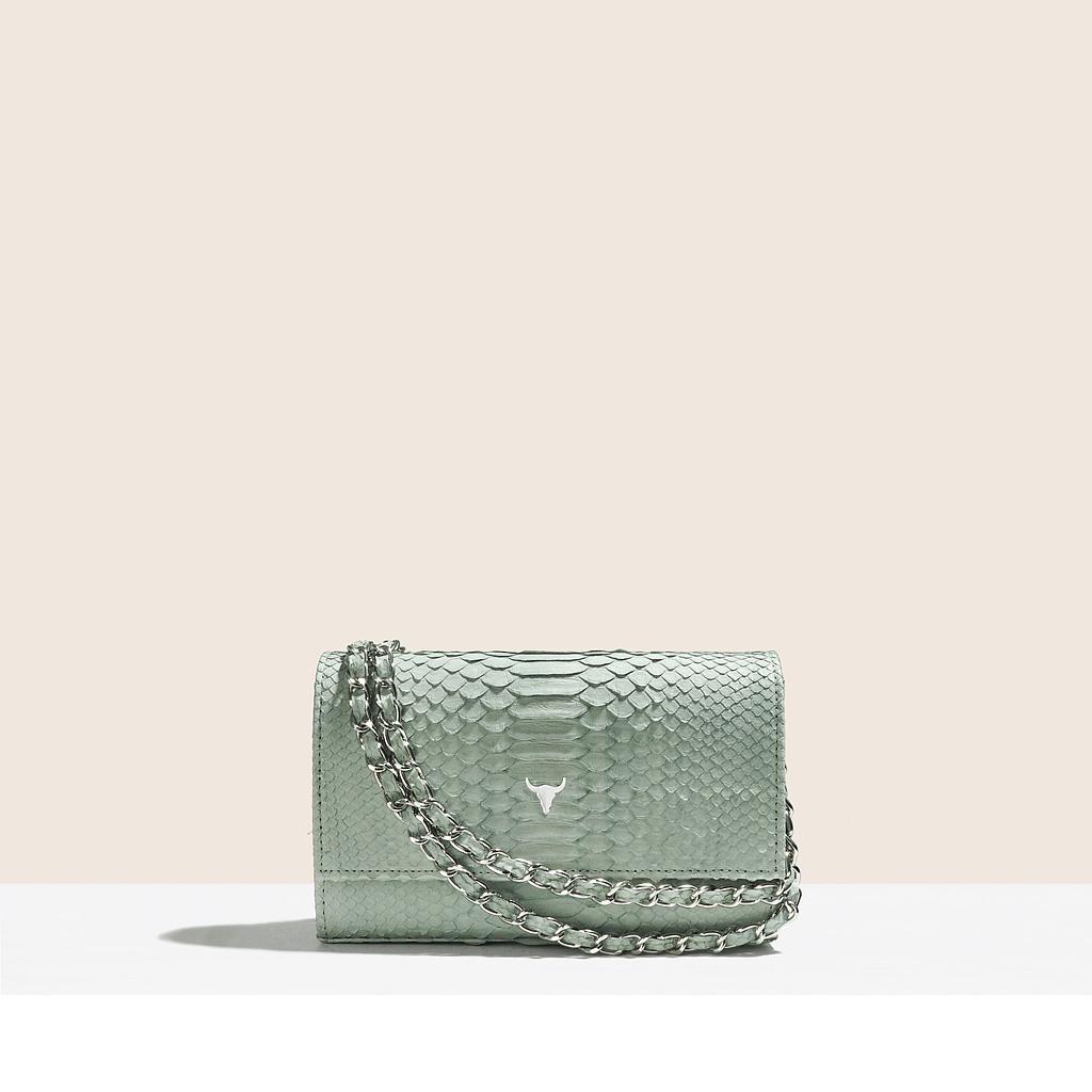 SAC MINI NELLY - PYTHON CELESTIAL WHITE