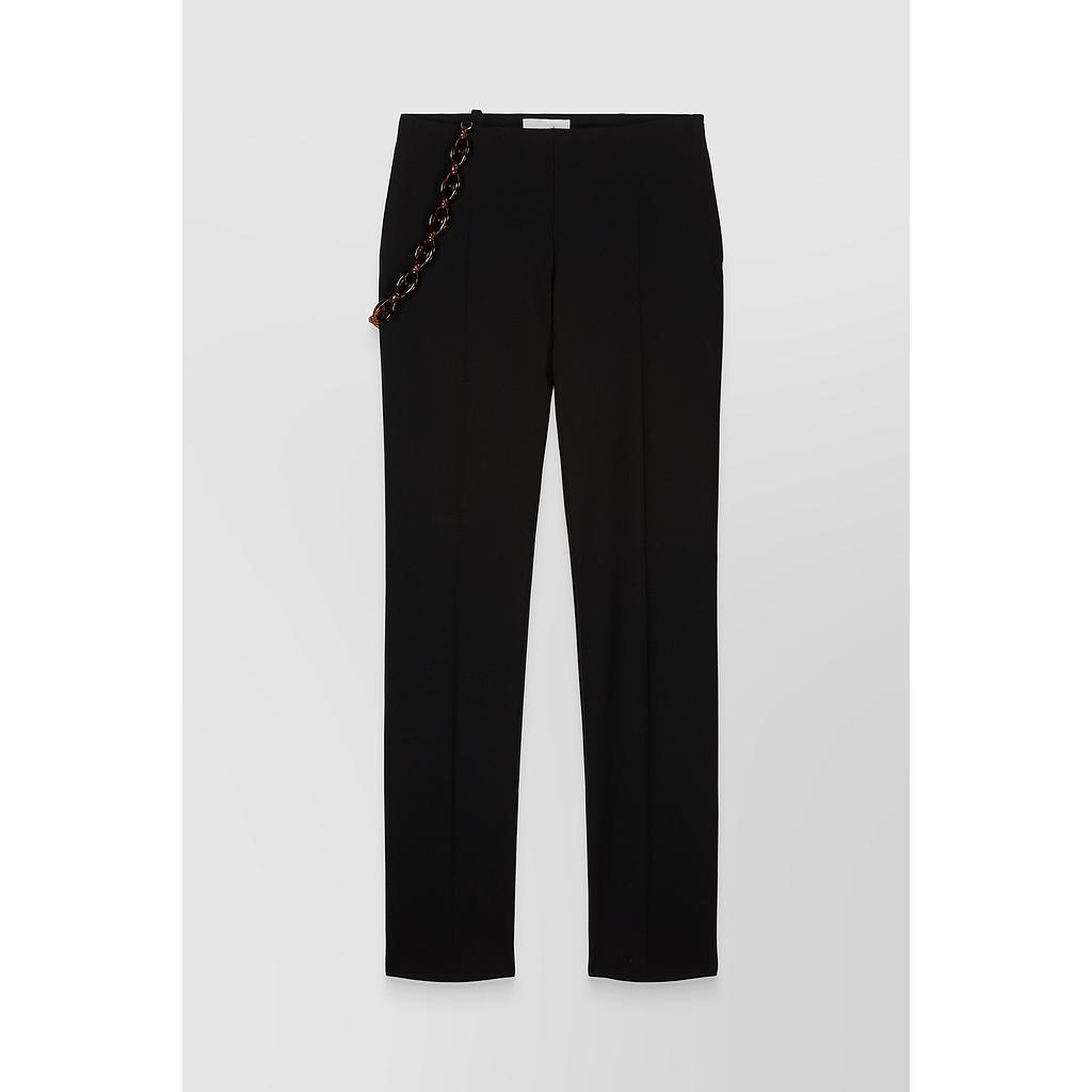 Skinny chain-detail pants