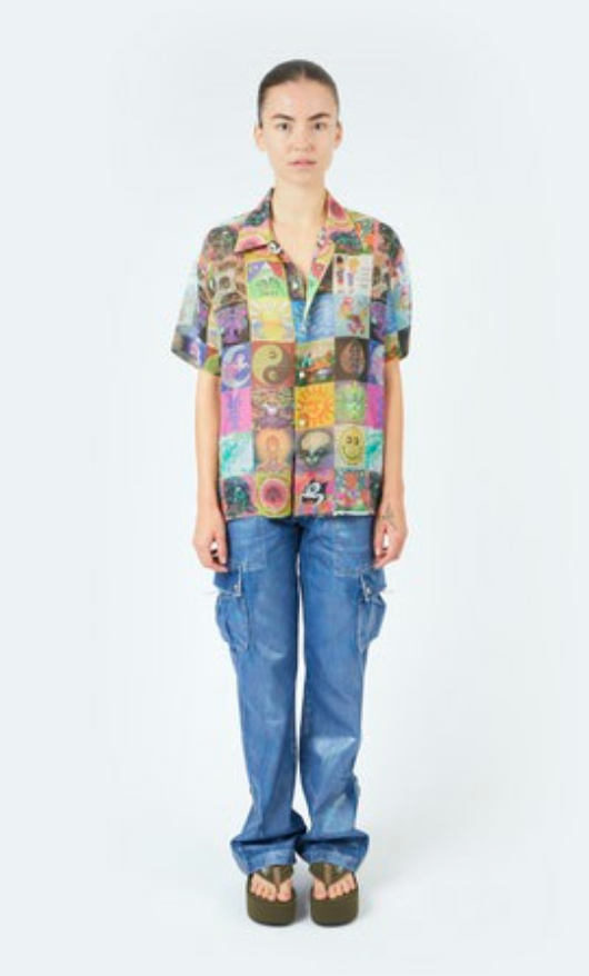 Multicolor boxy shirt