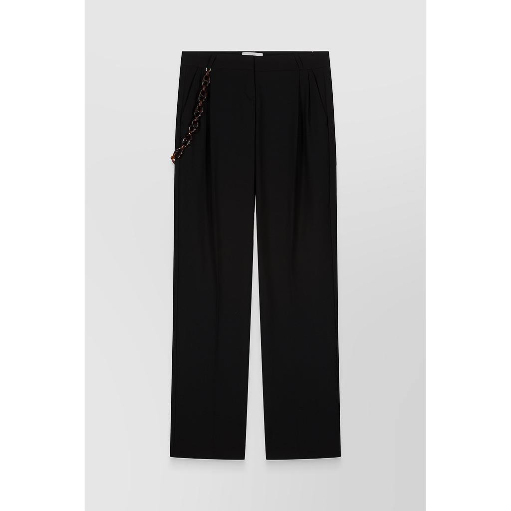 Low rise loose tailored pants