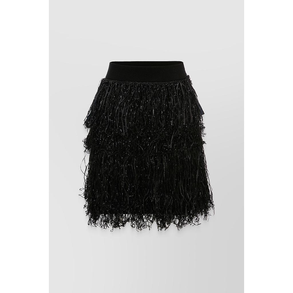Multi layer fringe skirt