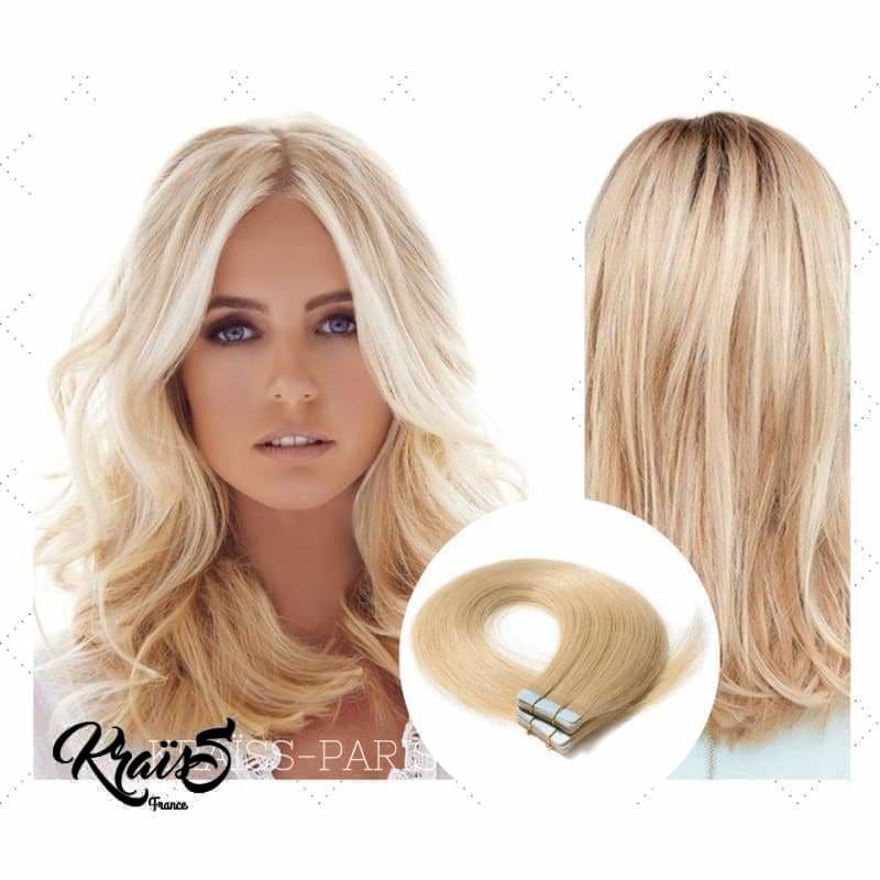 Extension adhésive lisse Blond clair (#613)