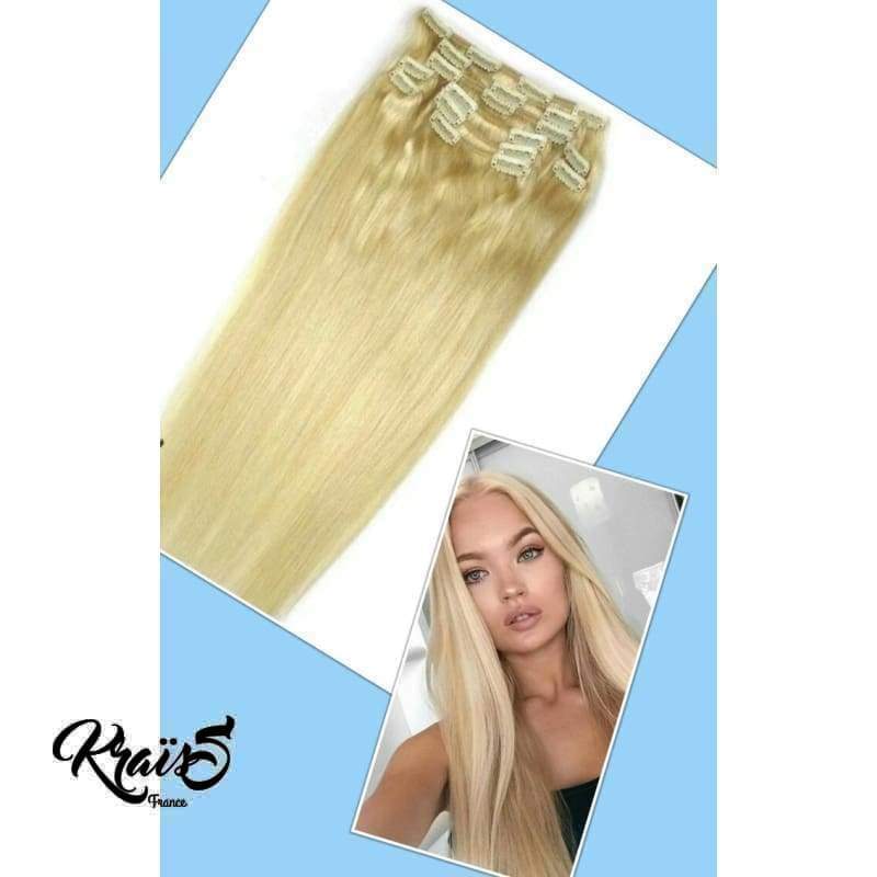 Extensions à clip Lisse naturelle Blond Claire