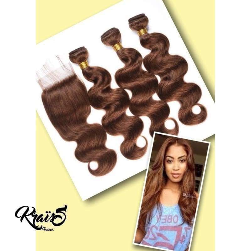 Formule Malaisienne Ondulée 4 Couleur marron chocolat