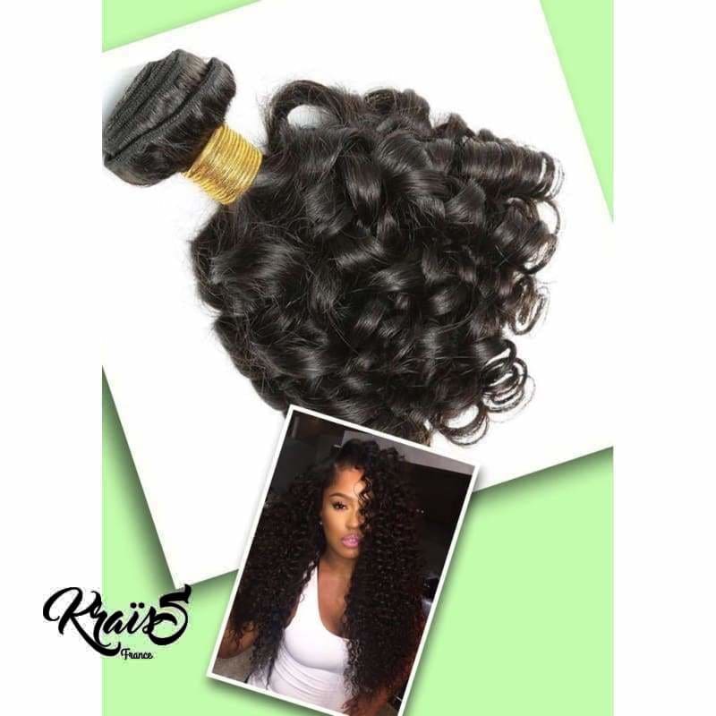 Mèche Brésilienne Bouncy Curly couleur 1B Noir Naturel