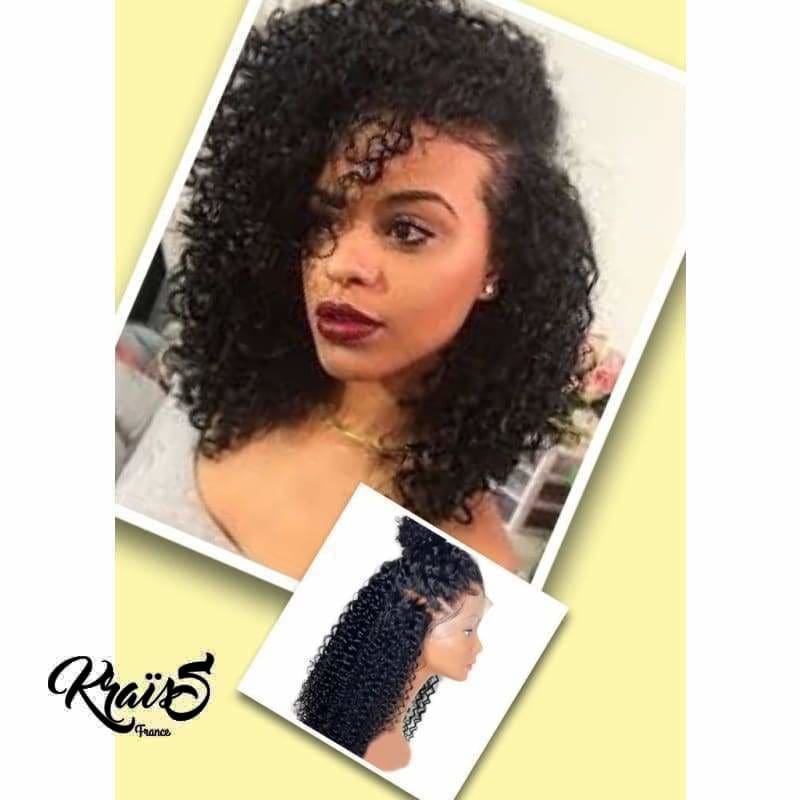 Perruque naturelle bouclée curly Michèle ( Lace wig )
