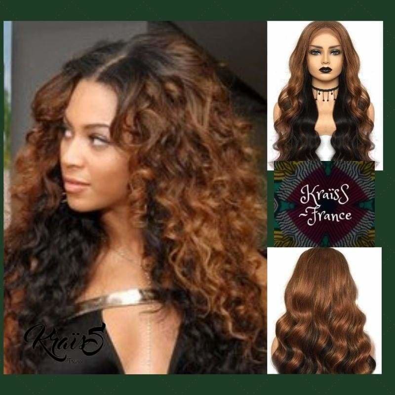 Perruque Naturelle Curly Ombrée Kadya (Lace Wig)