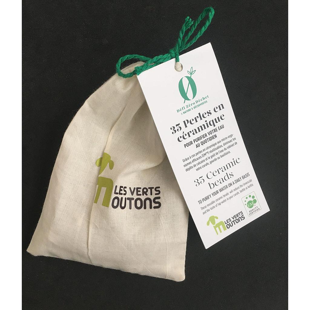 Perles Céramique x35 Sachet Coton