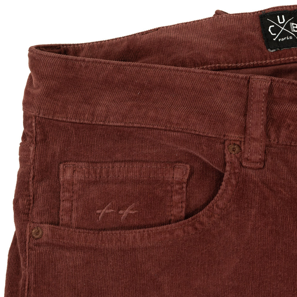 L36 brique | velours stretch