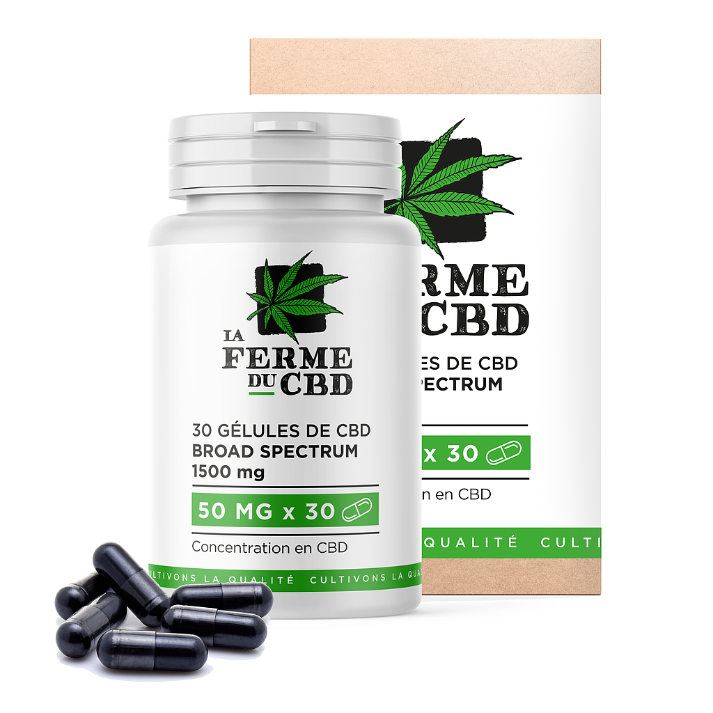 30 gélules CBD 50mg
