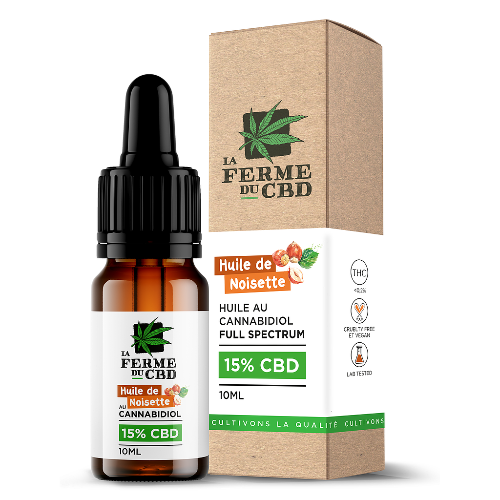 Huile CBD 15% noisette