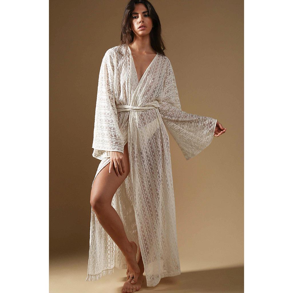 Kimono dentelle Lilya White