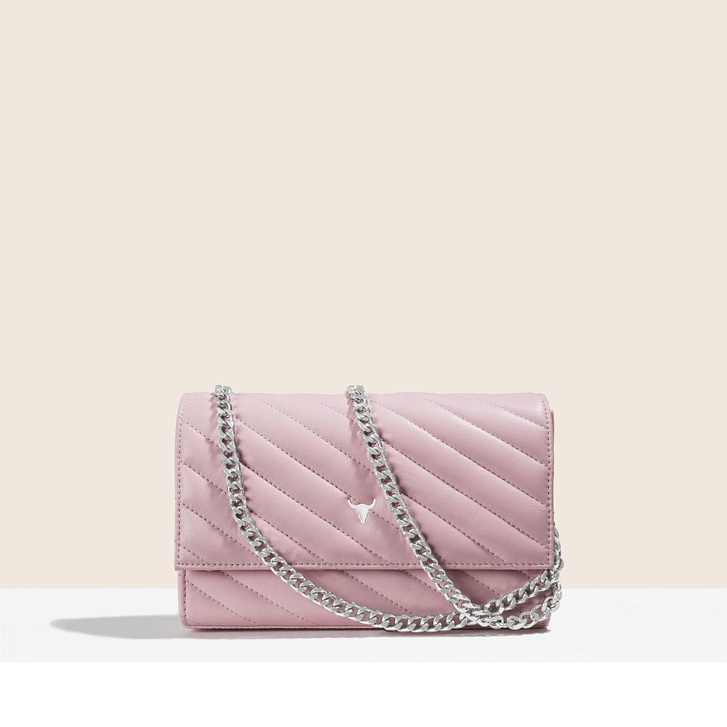 SAC NELLY ORIGINAL - CUIR ROSE MATELASSÉ