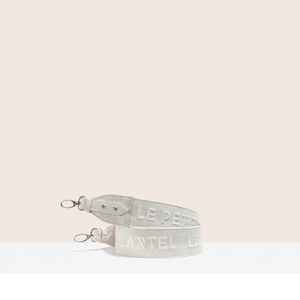 ANSE/BANDOULIÈRE LE PETIT CARTEL - COTON CRÈME BRODÉE OFF - WHITE