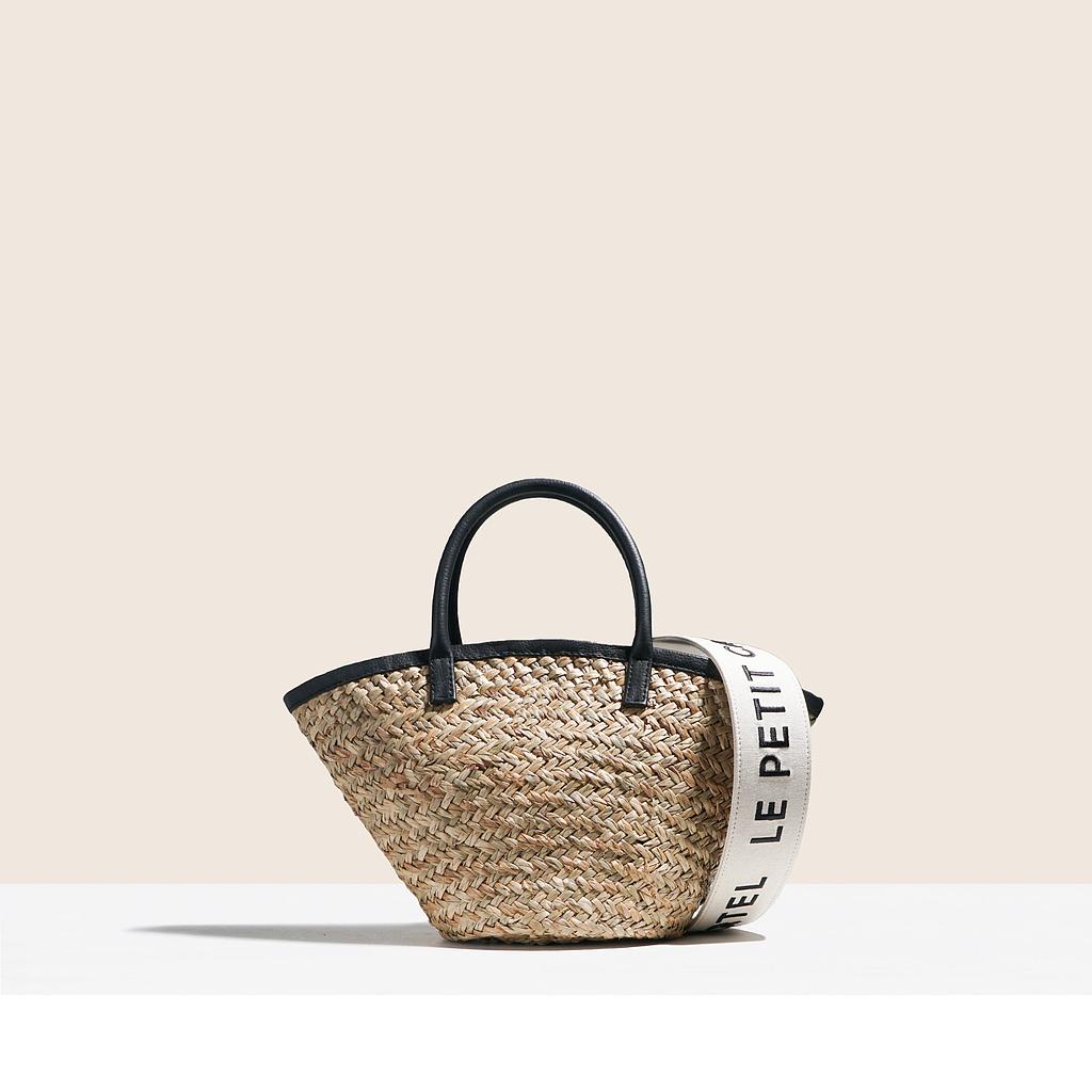 PRÉ-COMMANDE MINI PANIER INKA - CUIR NOIR ET SA ANSE LE PETIT CARTEL