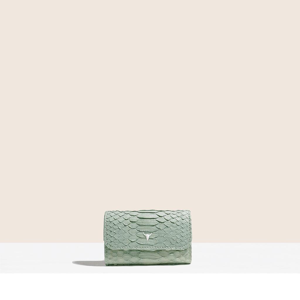 PORTE-MONNAIE NATA - PYTHON CELESTIAL WHITE