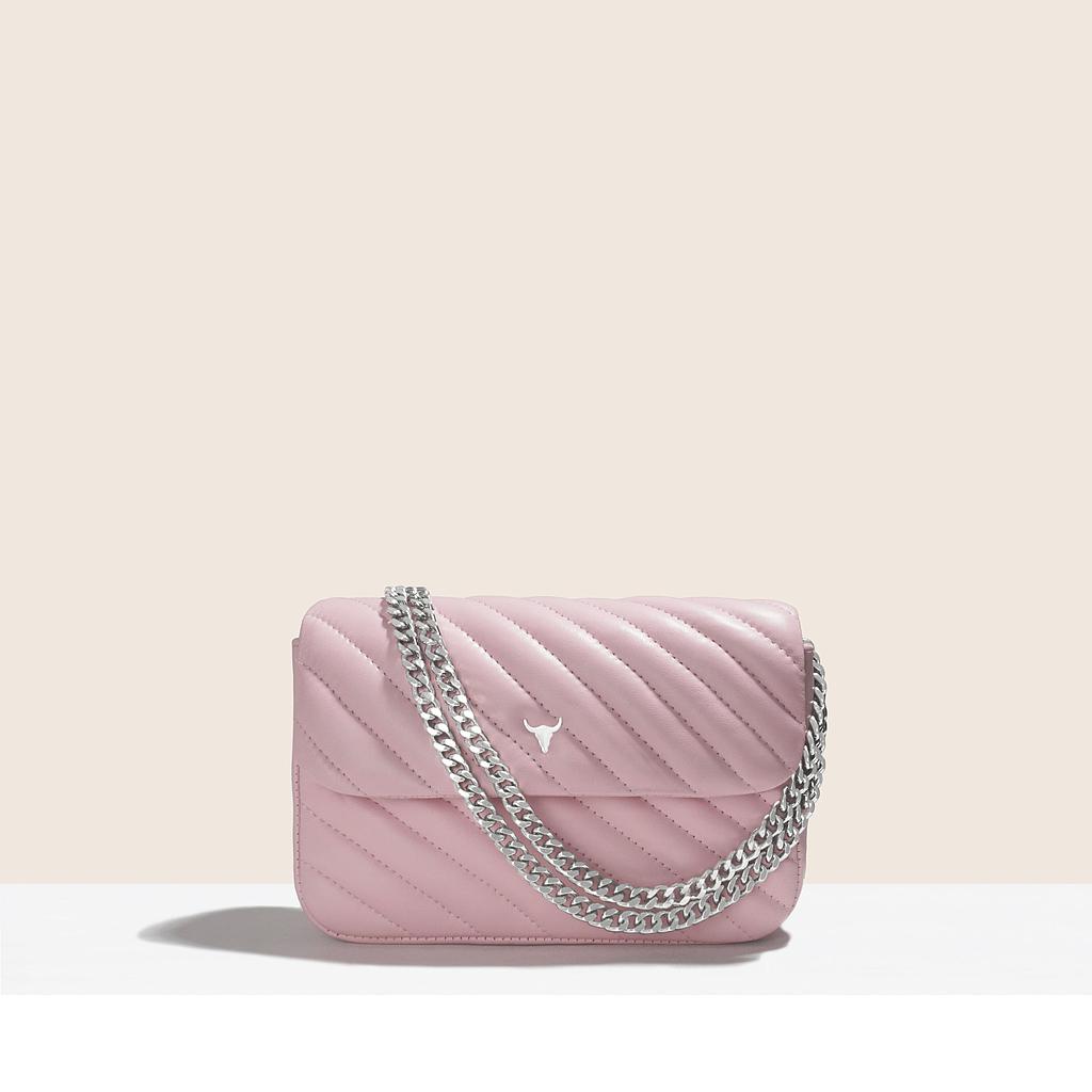 SAC JOSH ORIGINAL - CUIR ROSE MATELASSÉ