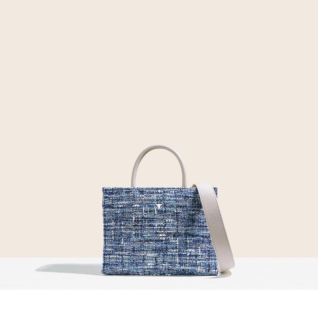 SAC MINI CHARLIE - TWEED BLEU