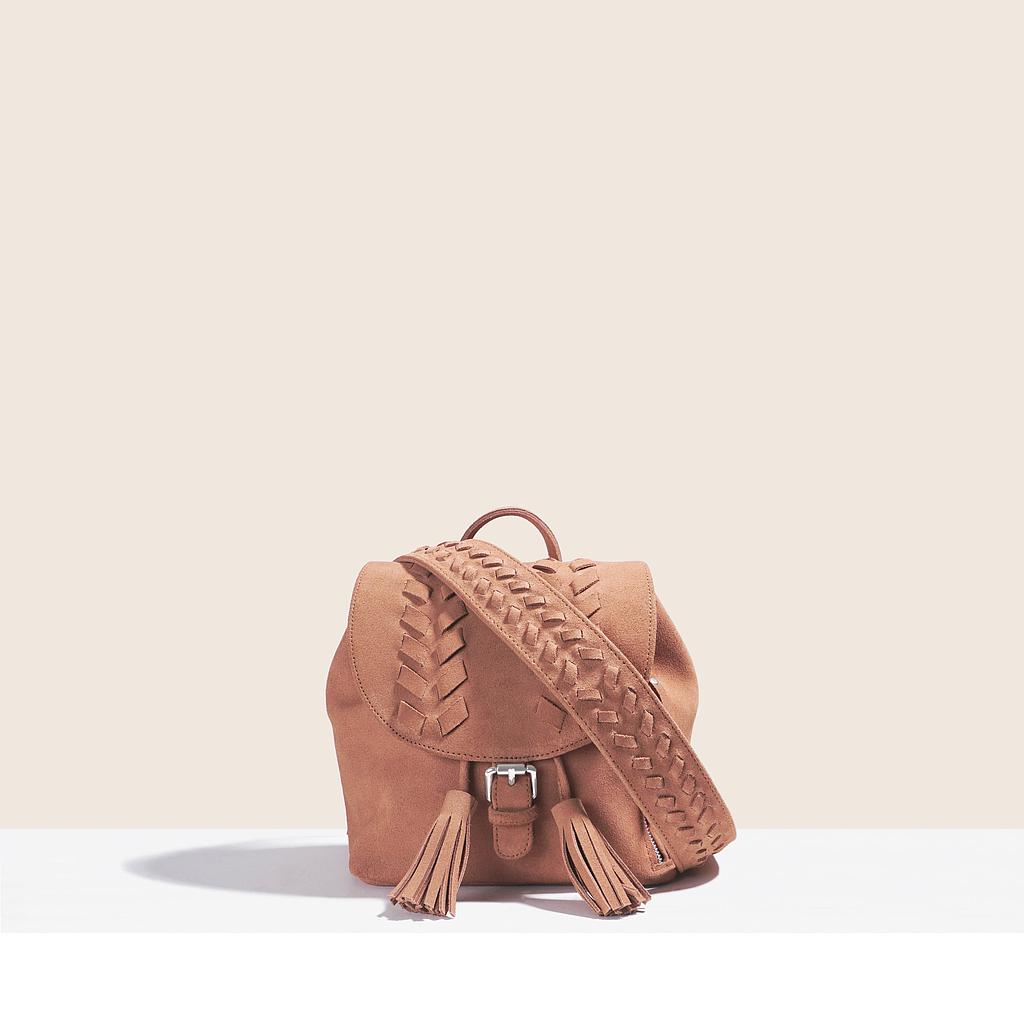 SAC À DOS XS JOURDAN - DAIM VIEUX ROSE