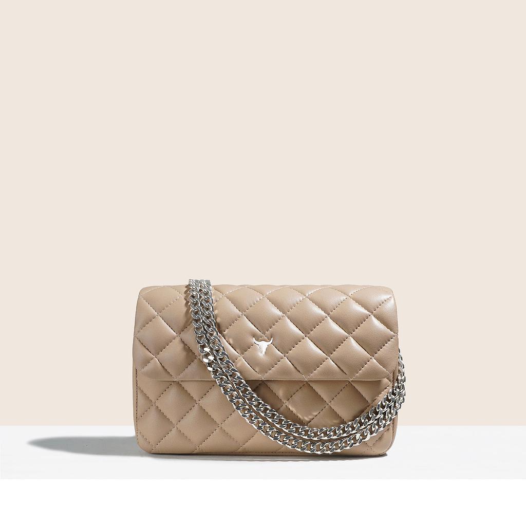 SAC JOSH ORIGINAL - CUIR NUDE MATELASSÉ