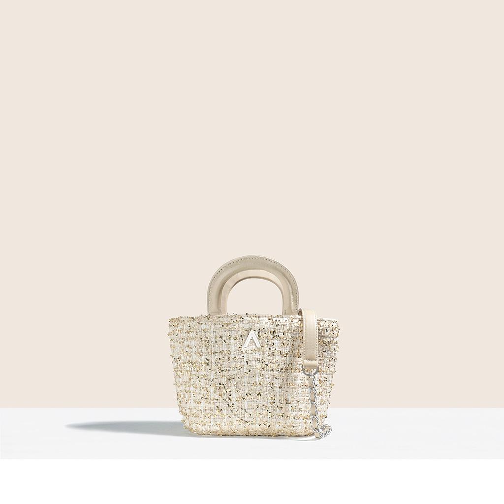SAC MINI ZOÉ - TWEED GOLD