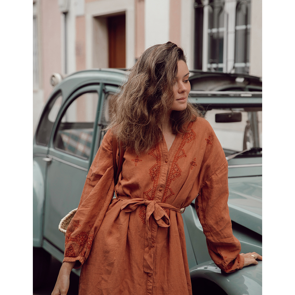 Robe Nelya Terracota
