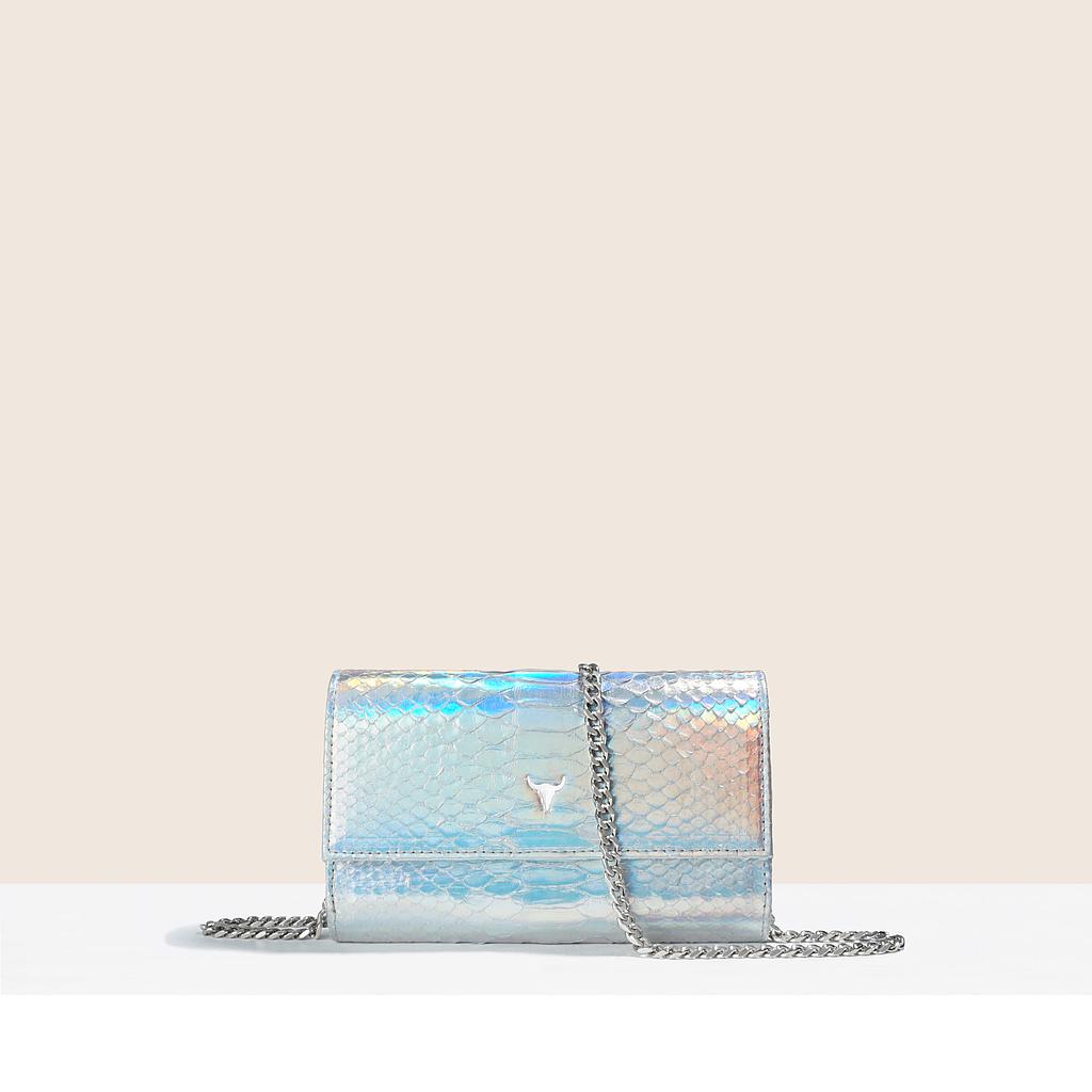 PRÉ-COMMANDE WALLET NELLY - PYTHON METALLIC RAINBOW - LIVRAISON LA SEMAINE DU 6 JUIN