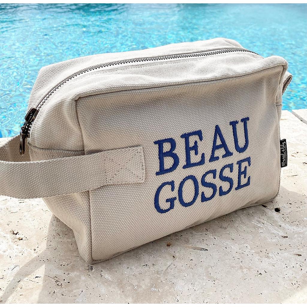Trousse de toilette brodée " Beau Gosse "