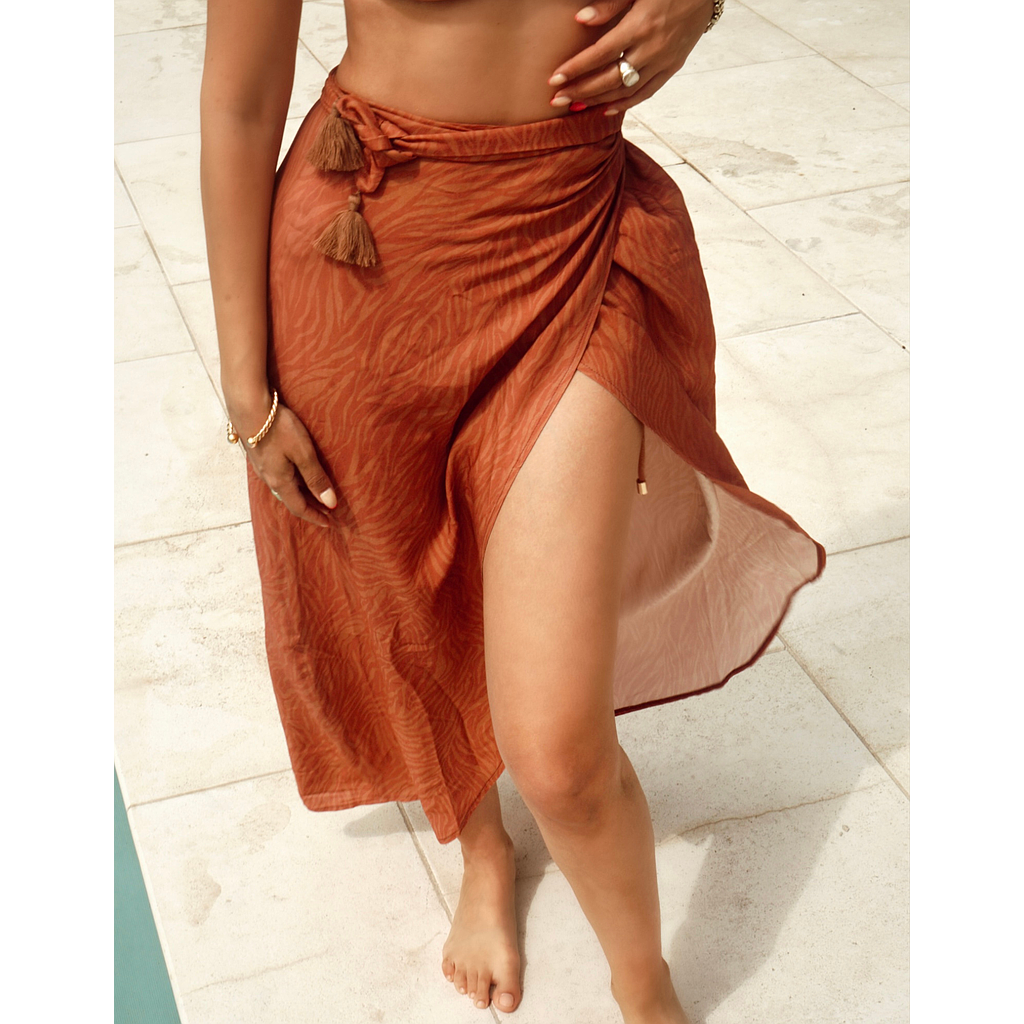 Sarong motif Terracota