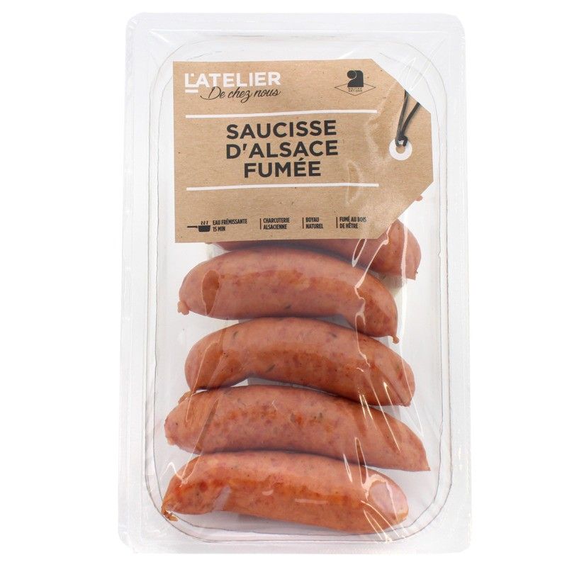 Saucisse fumée d'Alsace - 280g