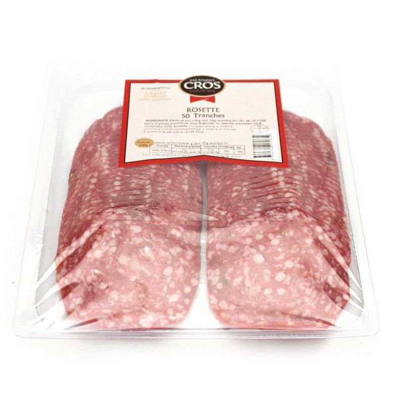 Rosette pur porc 50 tranches - 500g