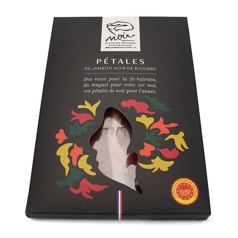 Jambon sec de porc noir de Bigorre AOP pétales - 80g